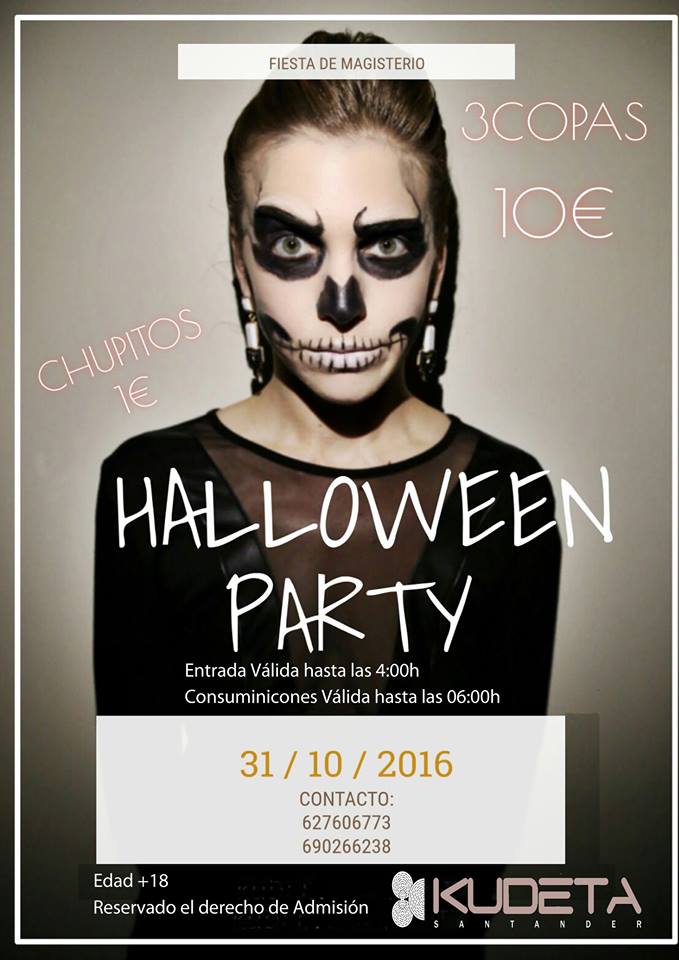 Fiesta de halloween en el Kudeta de Santander