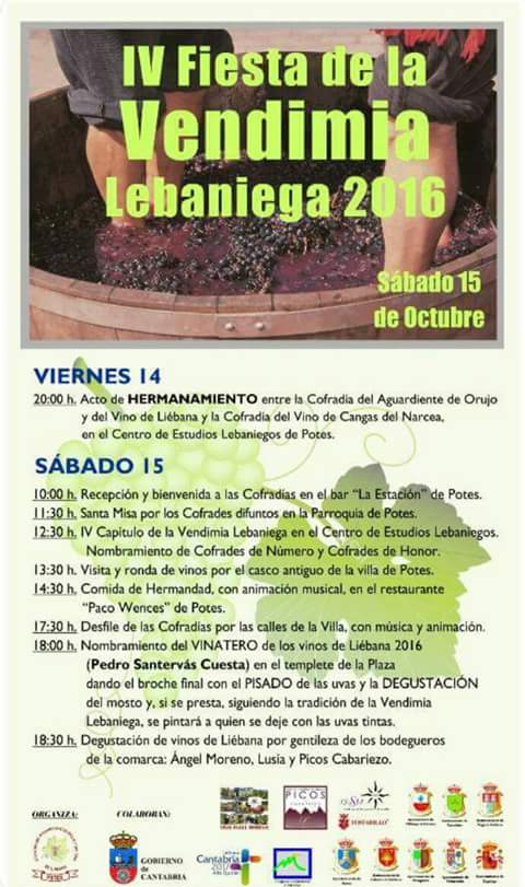 Fiesta de la Vendimia Lebaniega en Potes 2016