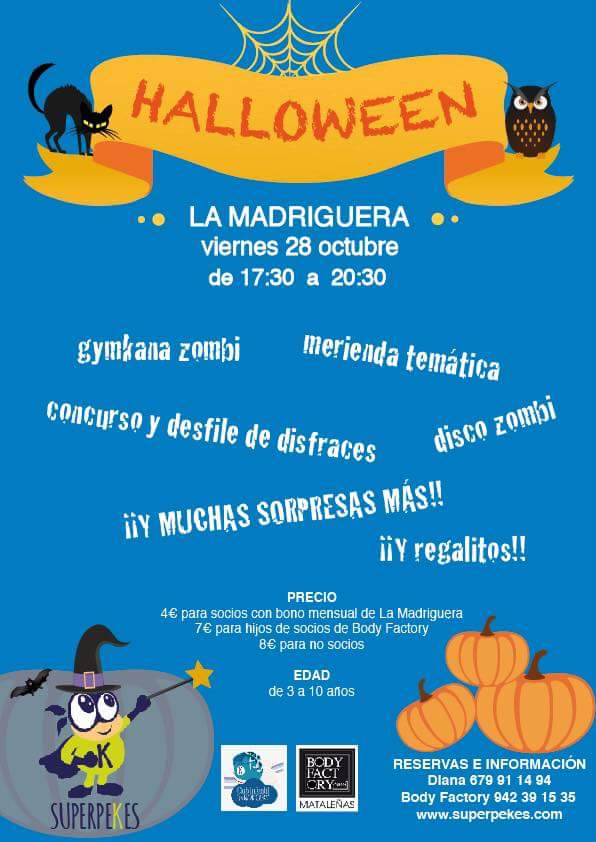 Halloween en La Madriguera del Body Factory de Santander