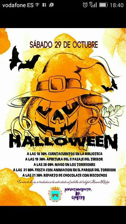 Halloween y pasaje del terror en Cartes 2016