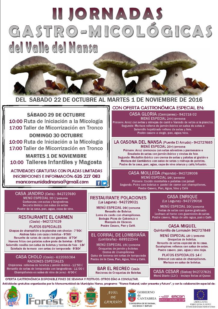 II Jornadas Gastro Micológicas del Valle del Nansa 2016