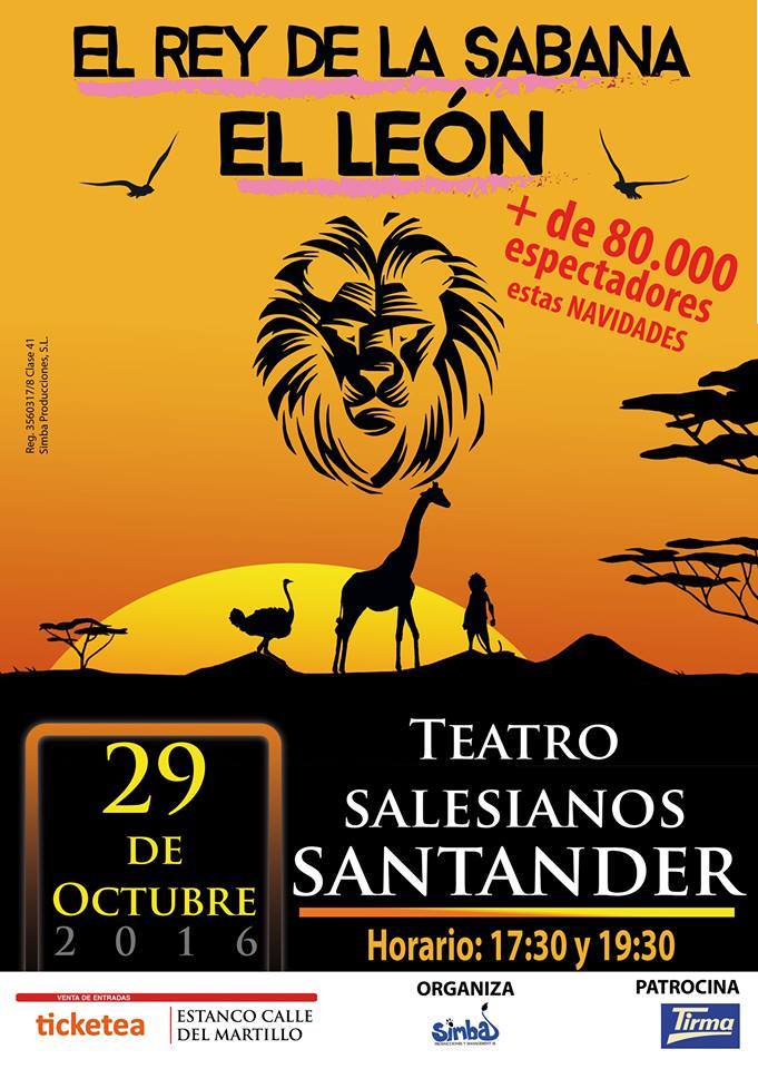 Teatro El Rey de la Sabana El León en Los Salesianos de  Santander