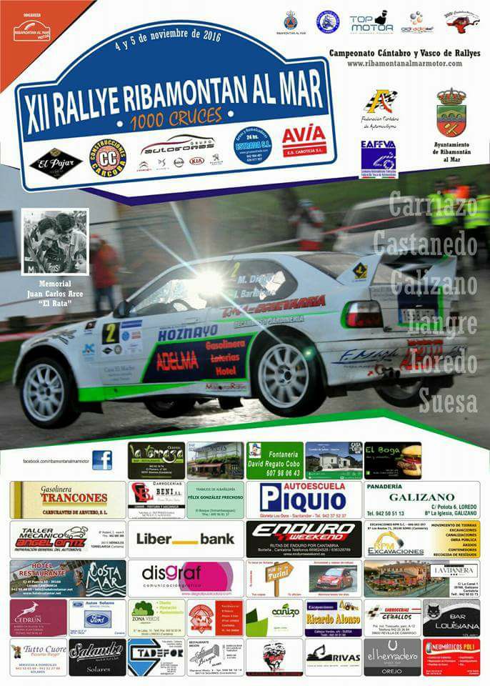 XII Rallye Ribamontan Al Mar 2016