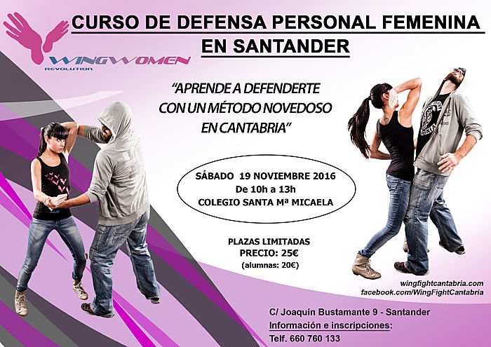 CURSO DE DEFENSA PERSONAL FEMENINA EN SANTANDER