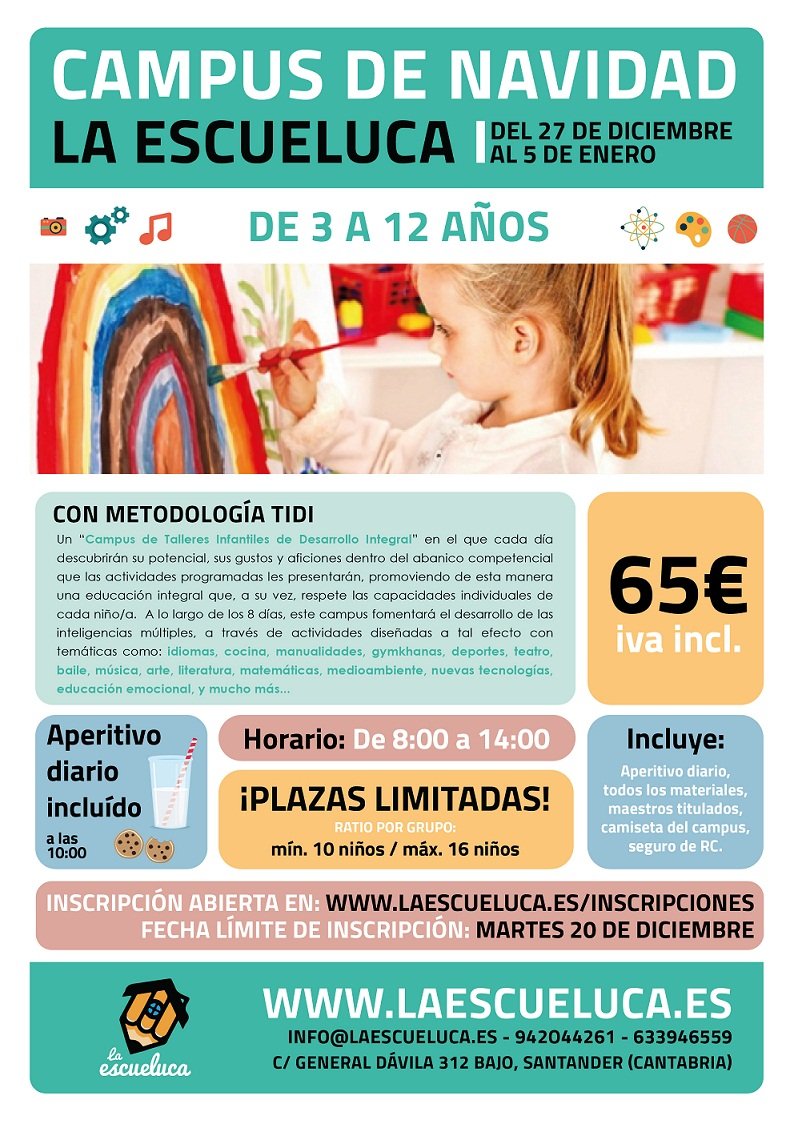 Campus de Navidad en la Escueluca de Santander