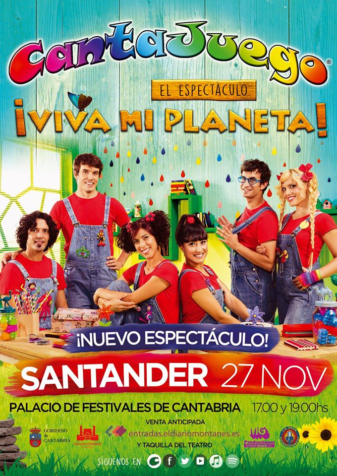 Cantajuego, Viva mi Planeta en el Palacio de Festivales de Santander
