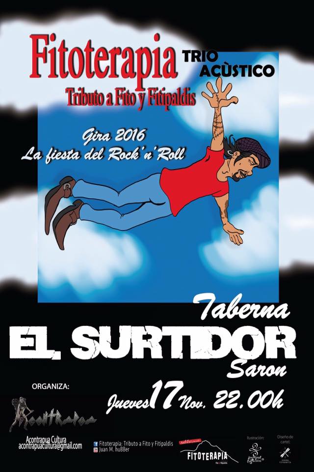 Concierto Tributo a Fito y Fitipaldis en el Surtidor de Sarón