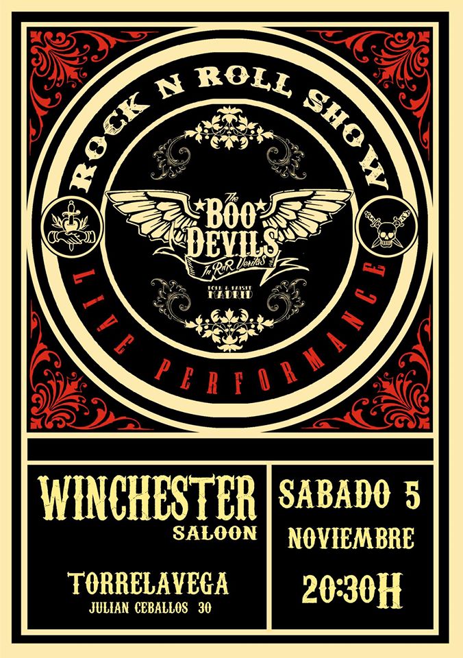 Concierto de boo devils en el Winchester de Torrelavega