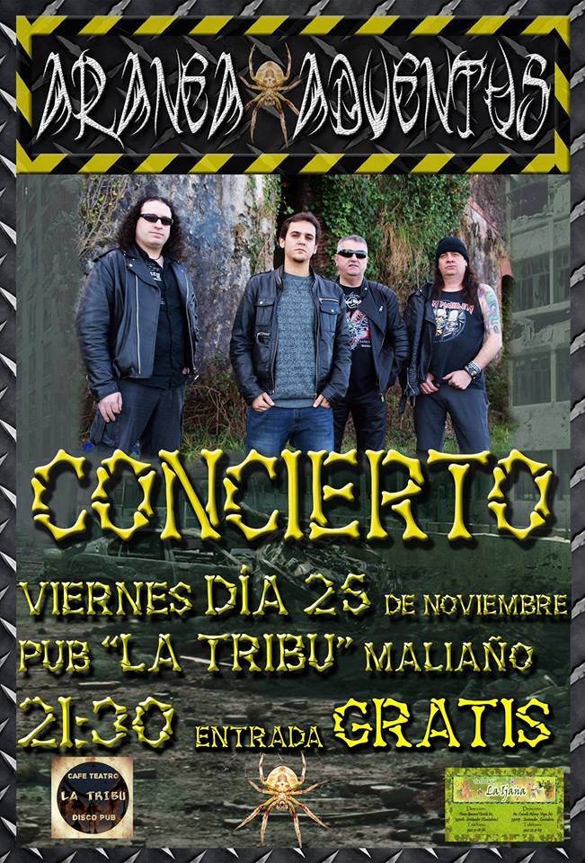 Concierto de Aranea Adventus en La Tribu de Maliaño