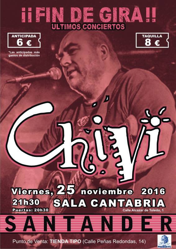 Concierto de Chivi en el Café de Noa de Santander