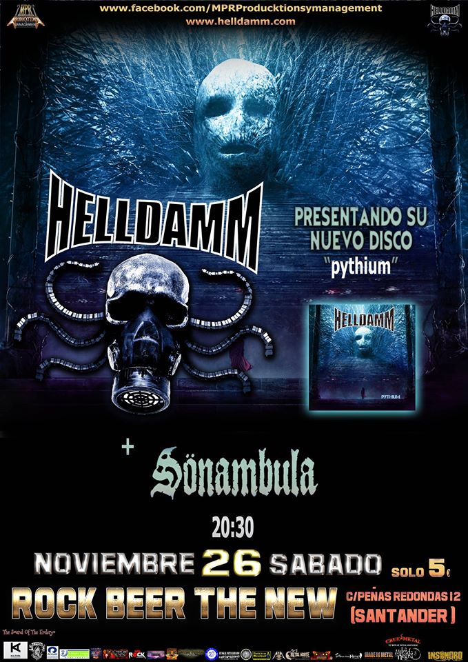 Concierto de Helldamm + Sonambula en el Rock Beer the New de Santander