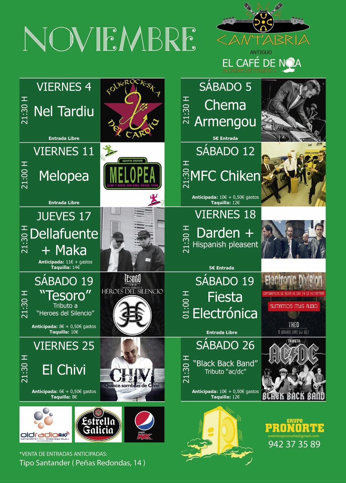 Concierto en el Café de Noa de Santander