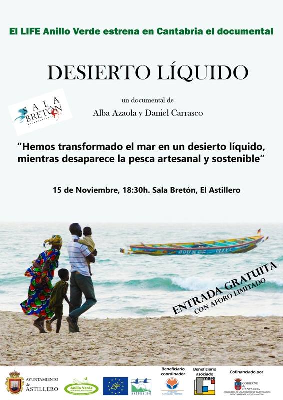 Documental Desierto Líquido en la sala Bretón de Astillero
