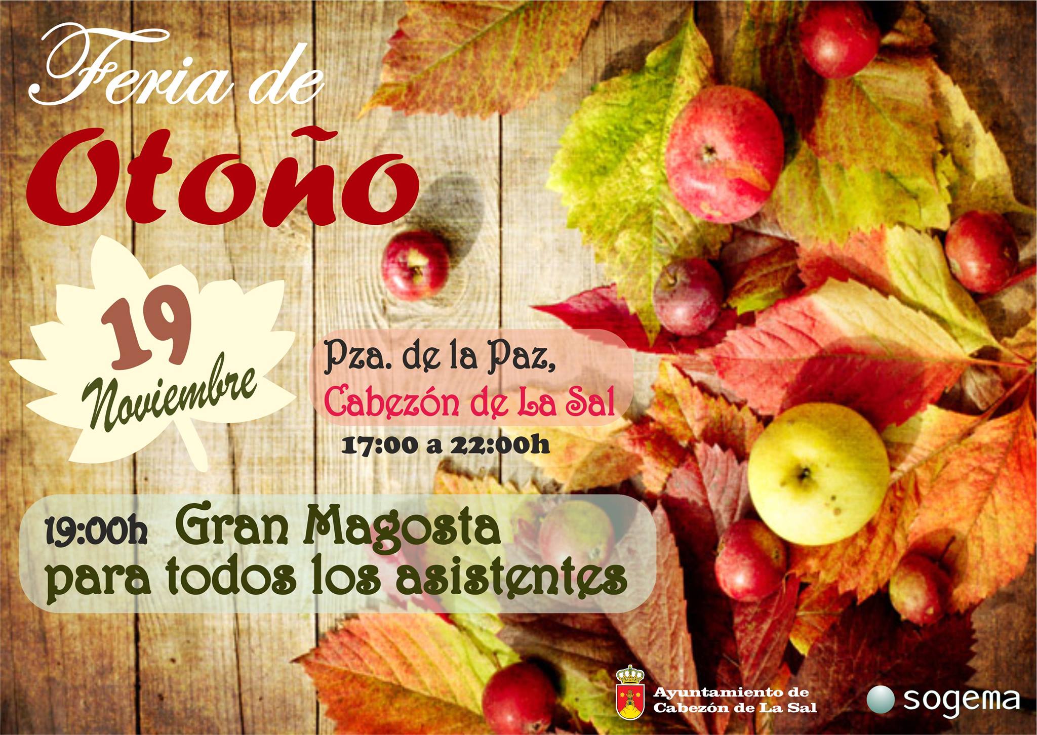 CANCELADA!!! la Feria de Otoño y magosta en Cabezón de la Sal 2016