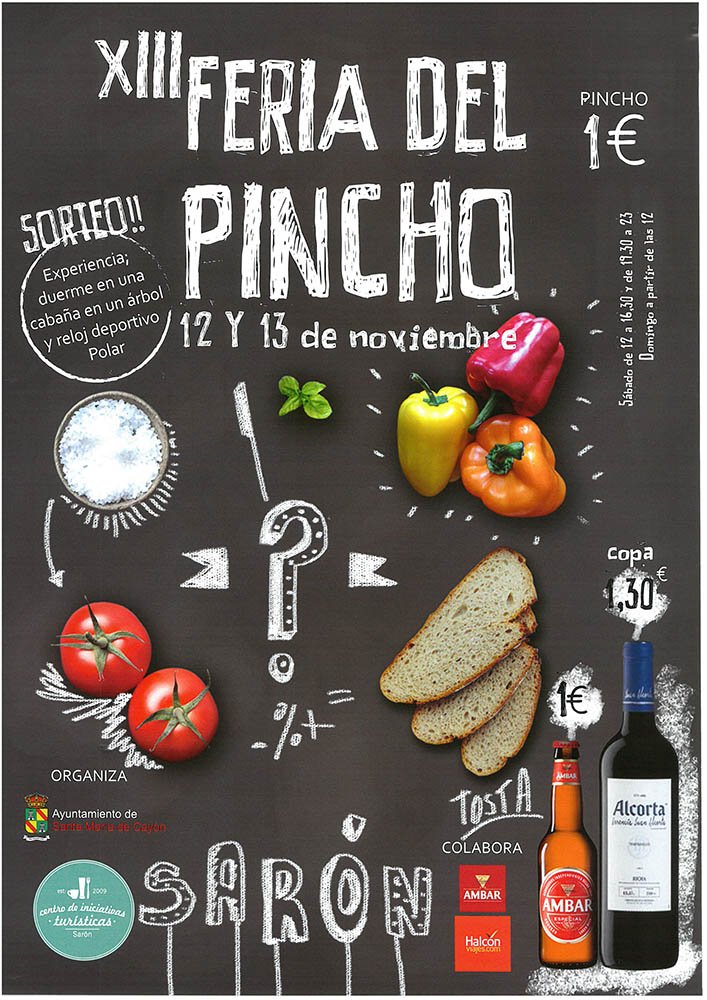 Feria del pincho en Sarón