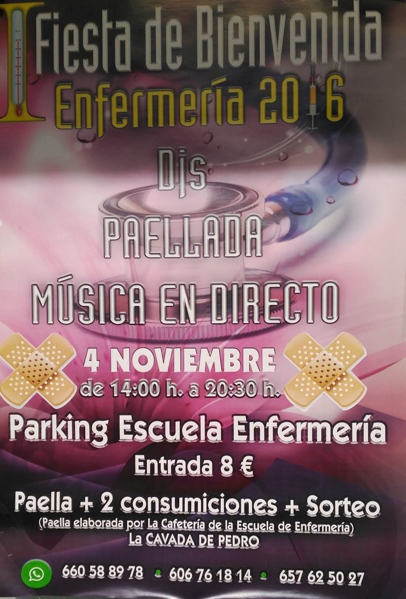 Fiesta de la universidad de Enfermería de Santander