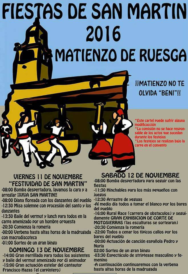 Fiestas de San Martín en Matienzo de Ruesga 2016