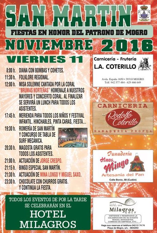 Fiestas de San Martín en Mogro 2016