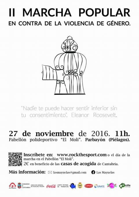 Marcha Popular contra la violencia de género en Parbayón