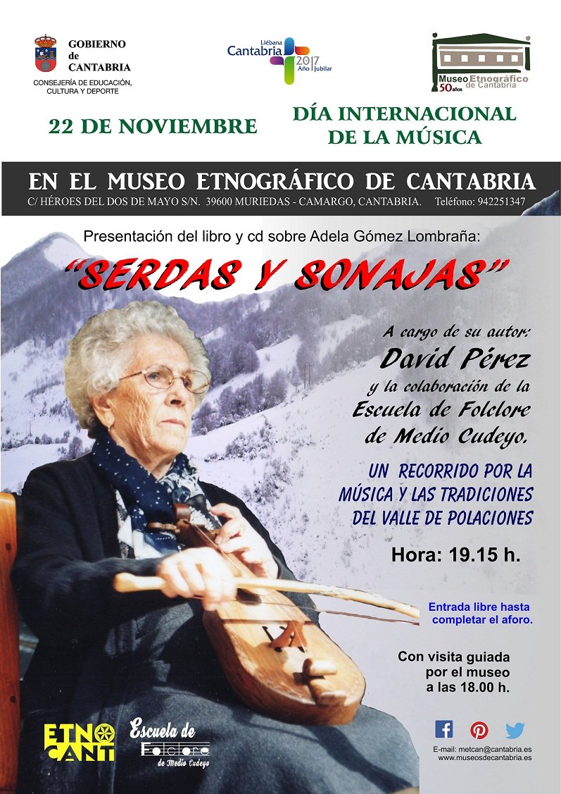 Presentación del libro Sendas y Sonajas en el Museo Etnográfico de Cantabria en Camargo