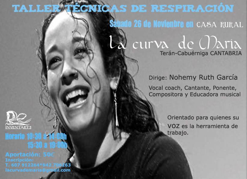 Taller de Técnicas de Respiración en La Curva de María en Terán de Cabuérniga