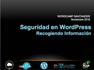 Presentación Tomás Sierra WordCamp Santander 2016