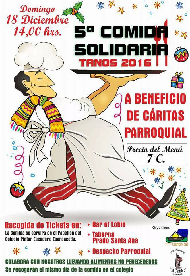 5ª Comida solidaria en Tanos 2016