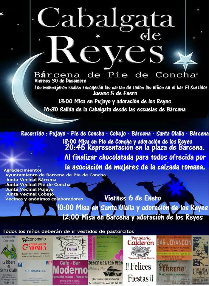 Cabalgata de Reyes en Bárcena de Pié de Concha 2017