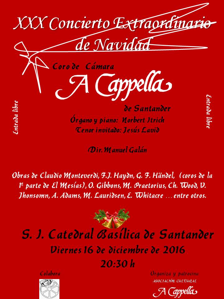 Concierto de Navidad A Capella en La Catedral de Santander