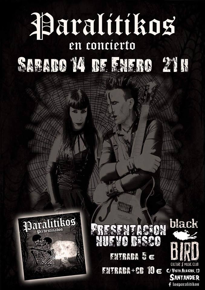 Concierto de Paralítikos en el Black Bird de Santander