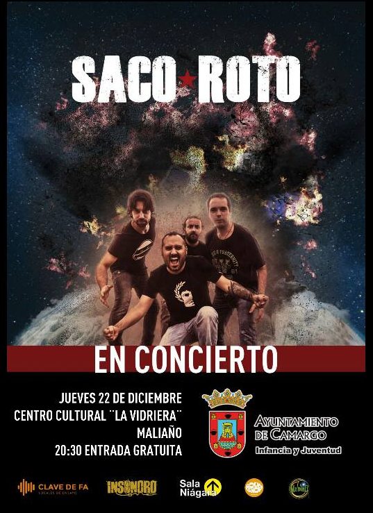 Concierto de Saco Roto en La Vidriera de Maliaño