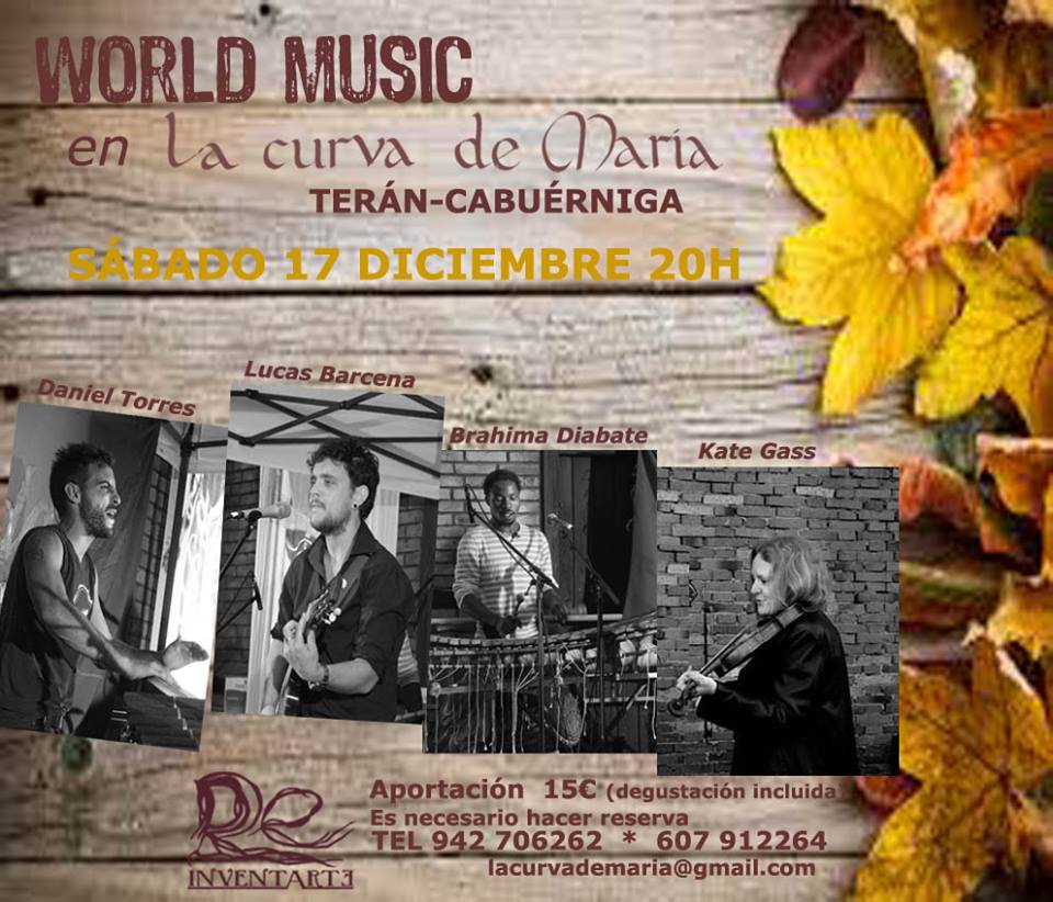 Concierto de World Music en La Curva de María en Terán de Cabuérniga