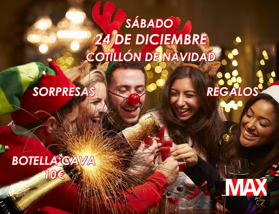 Cotillón de Nochebuena en Max Sport Café de Santander