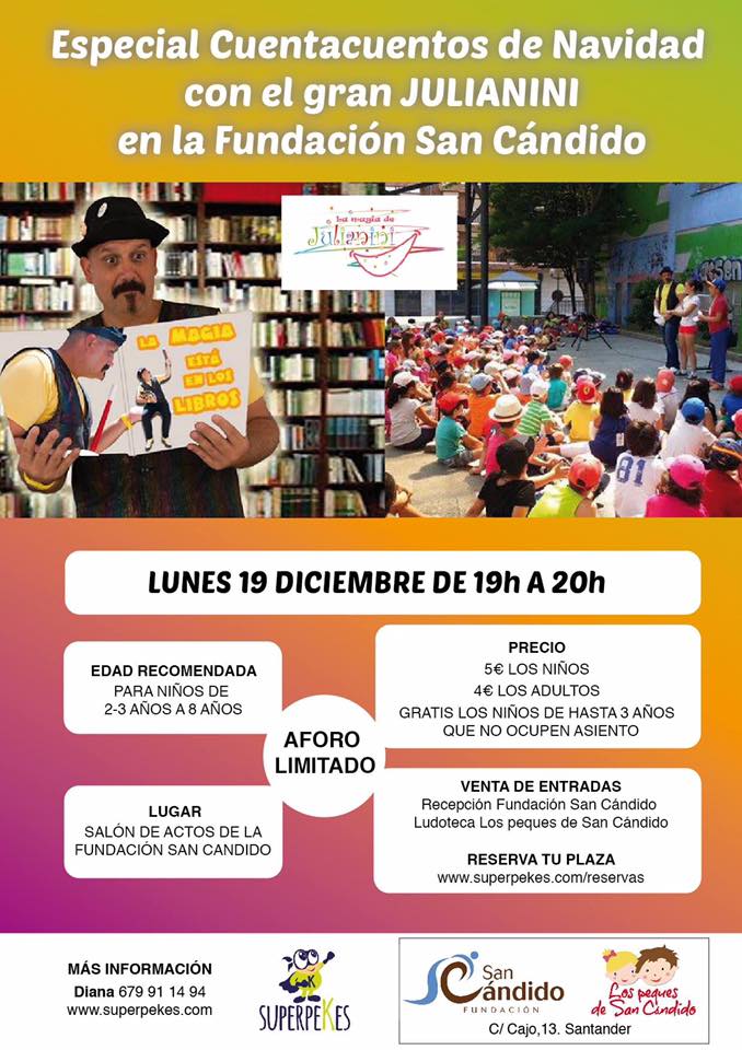 Cuentacuentos de Navidad con Julianini en San Cándido de Santander