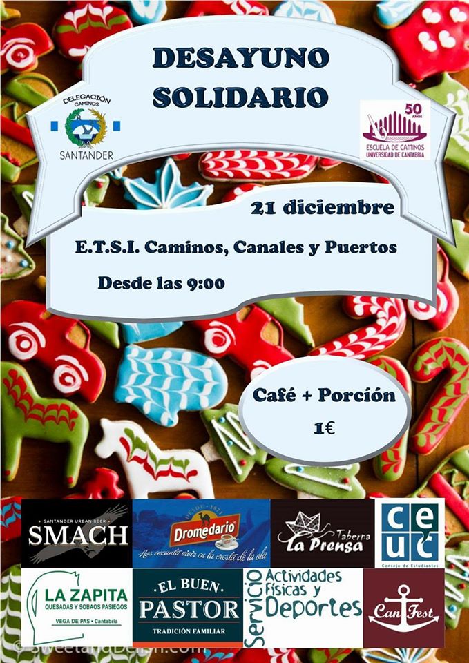 Desayuno solidario en la Universidad de Caminos de Santander