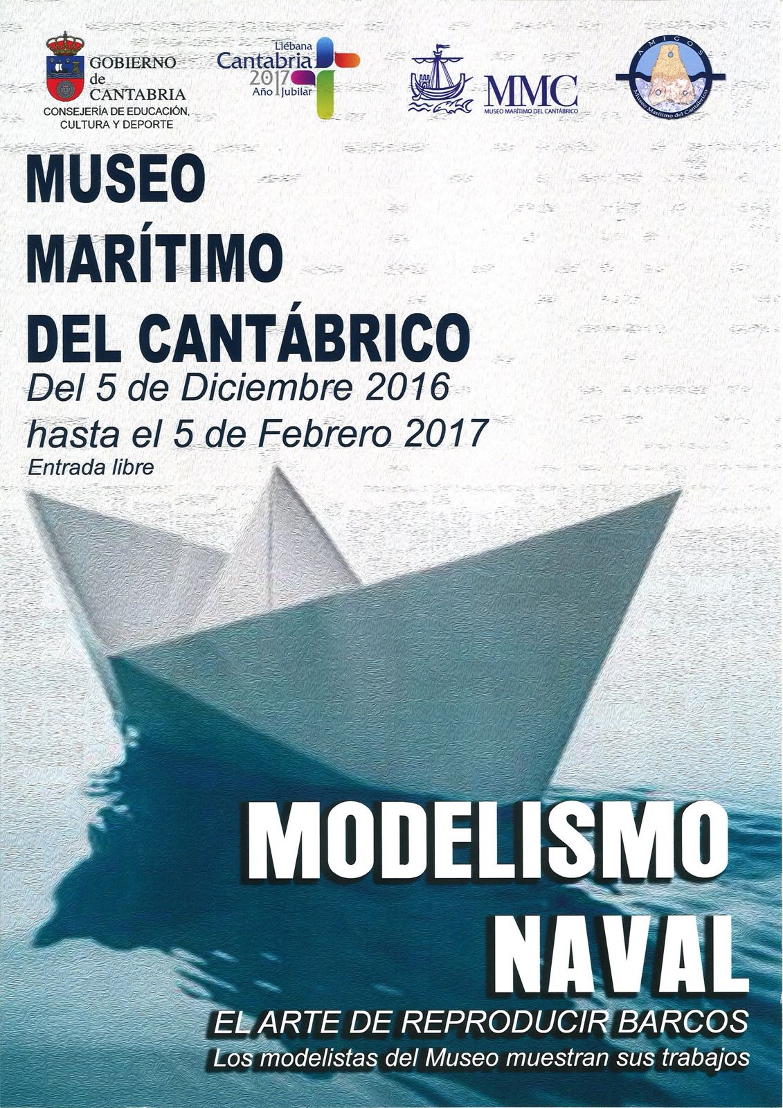 Exposición de modelismo naval en el Museo Marítimo de Santander