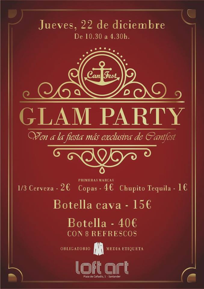 Fiesta Glam Party en el Loft de Santander