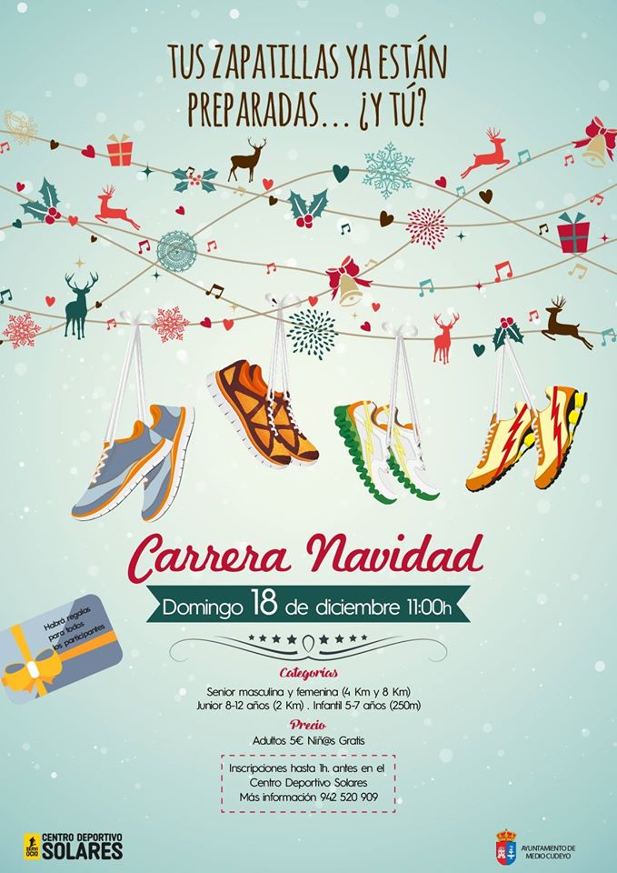 Marcha solidaria y carrera de Navidad en Solares