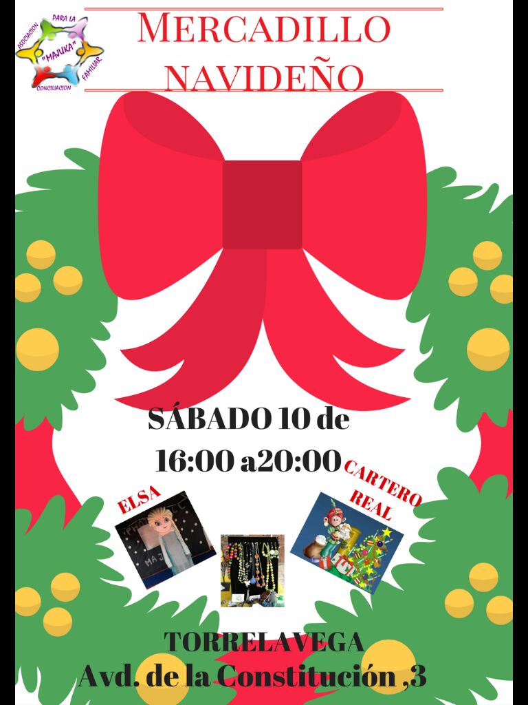 Mercado de Navidad en la Asociación Majuka de Torrelavega