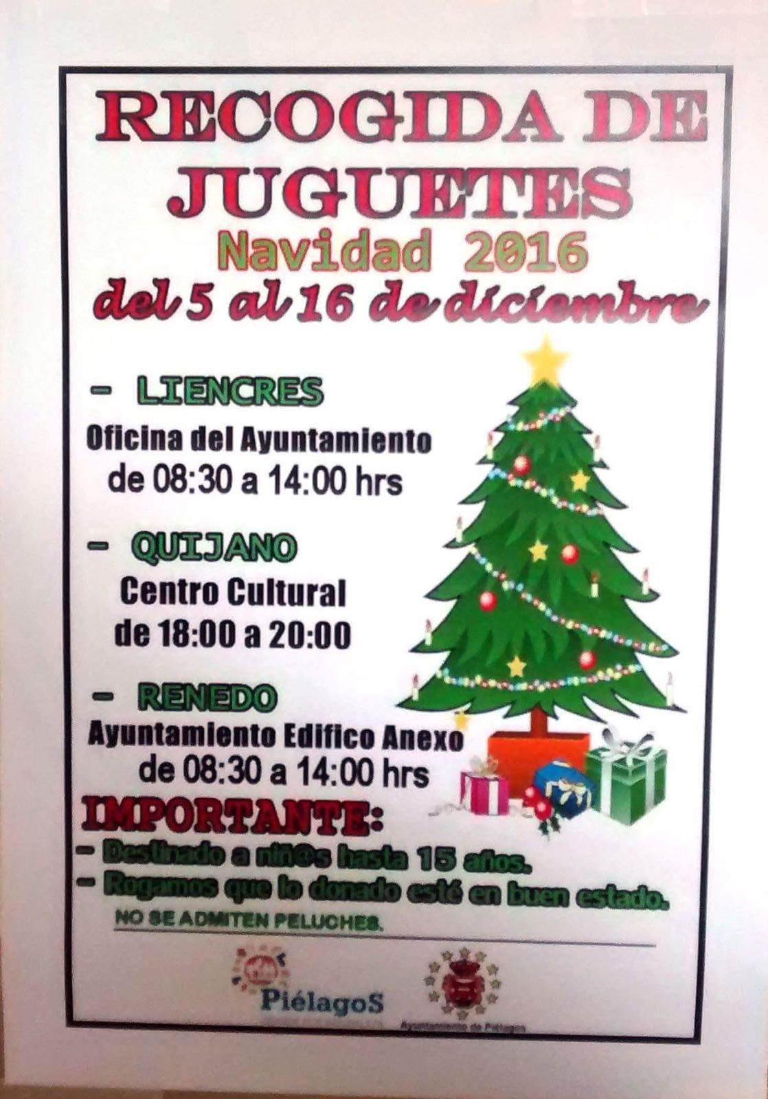 Recogida de juguetes Navidad 2016 en Piélagos