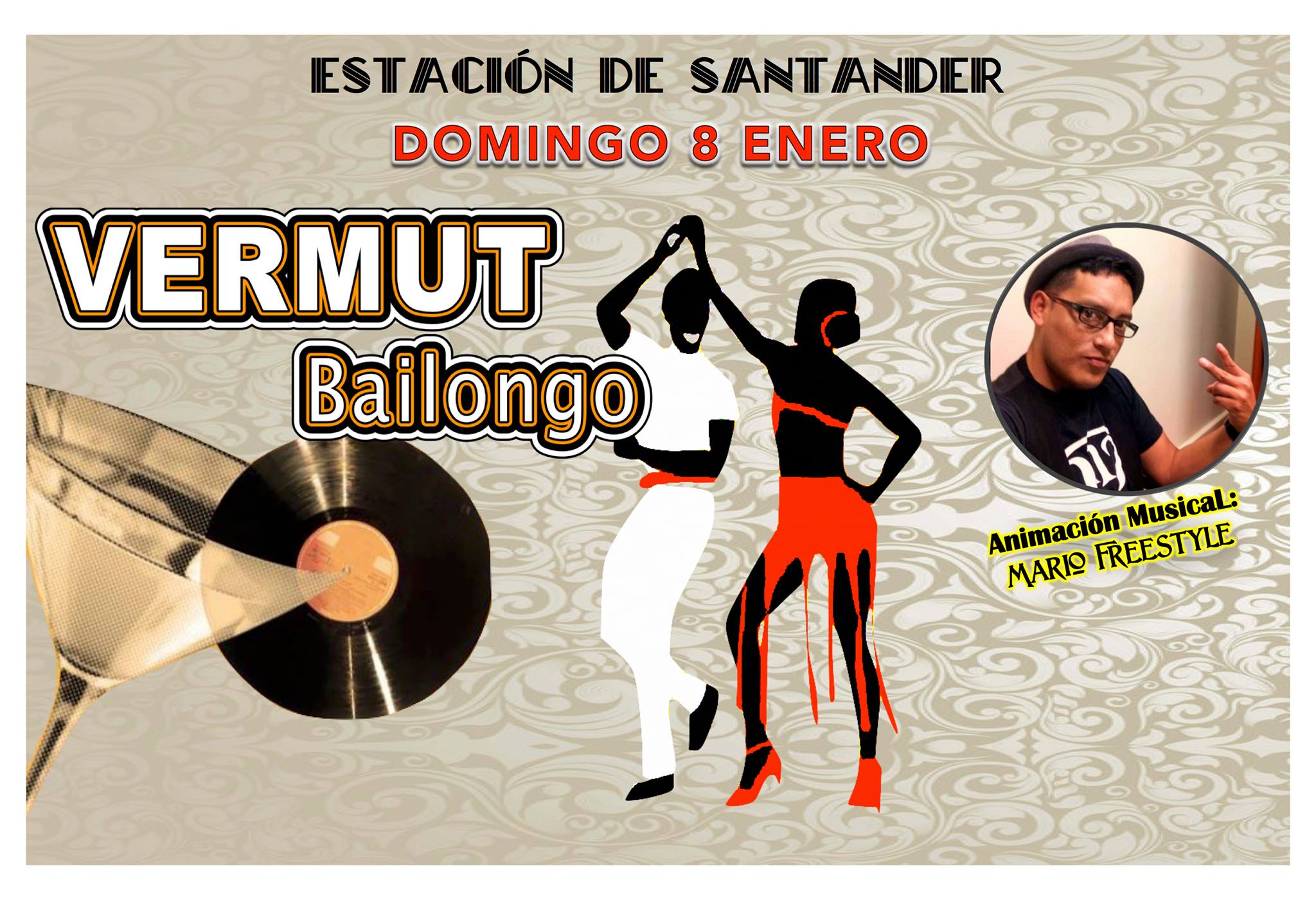 Vermut bailongo en la estación de RENFE de Santander