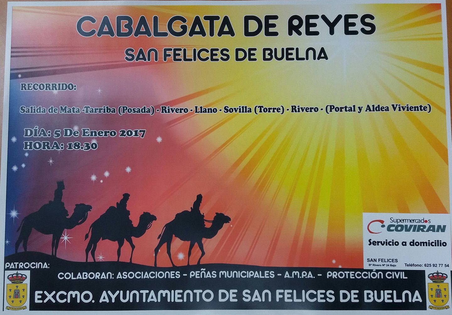 Cabalgata de Reyes de San Felices de Buelna 2017