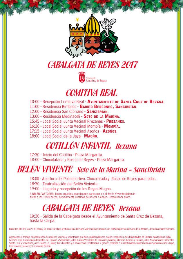 Cabalgata de Reyes y cotillón infantil en Bezana 2017