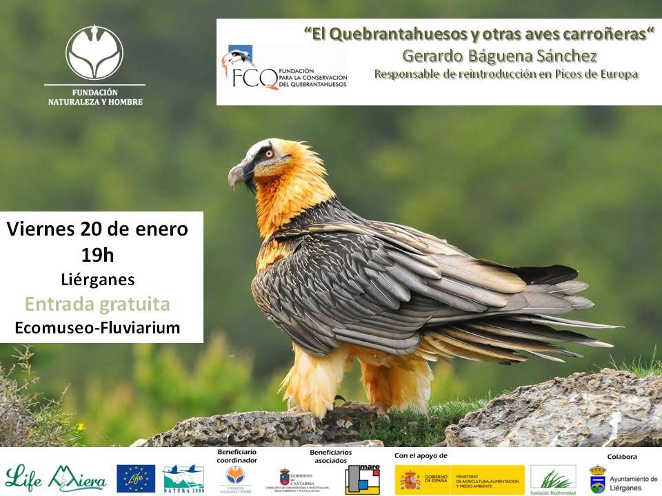 Charla sobre el Quebrantahuesos en el Fluviarium de Liérganes