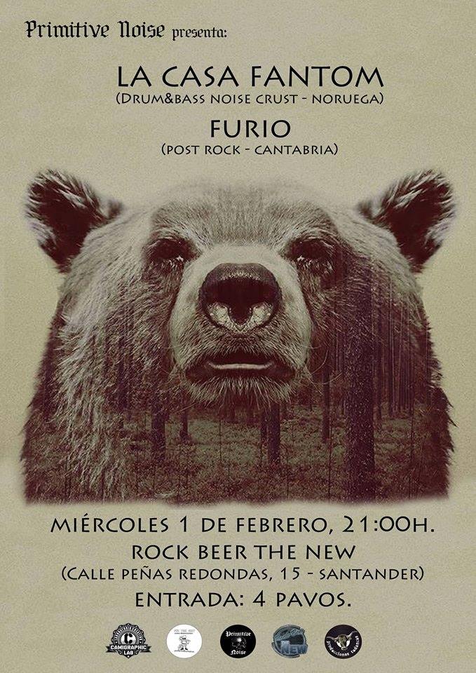 Concierto de Casa Fantom + Furio en el Rock Beer the New de Santander