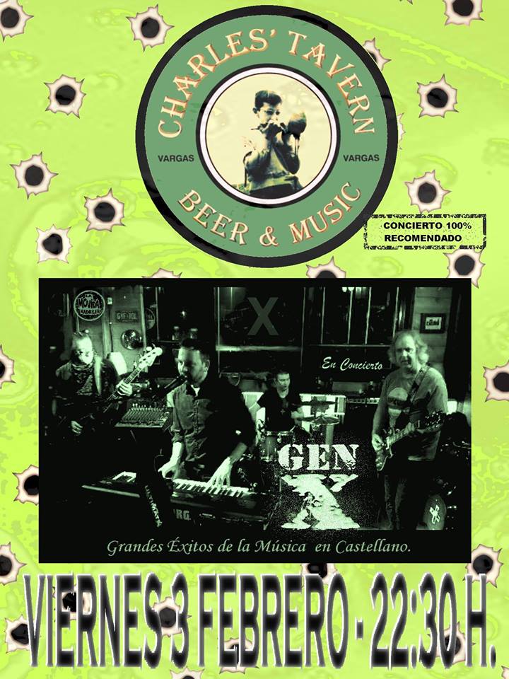 Concierto de Gen X en el Charles Tavern de Vargas