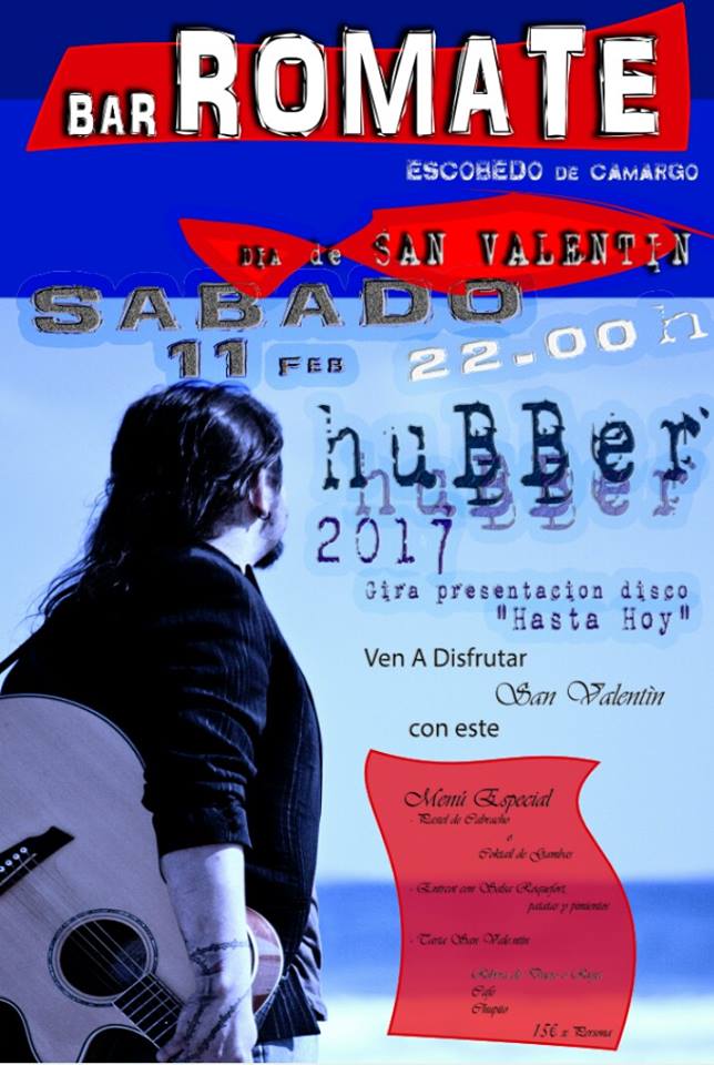 Concierto de Hubber y Patry y cena de San Valentín en el Bar Romate de Escobedo de Camargo