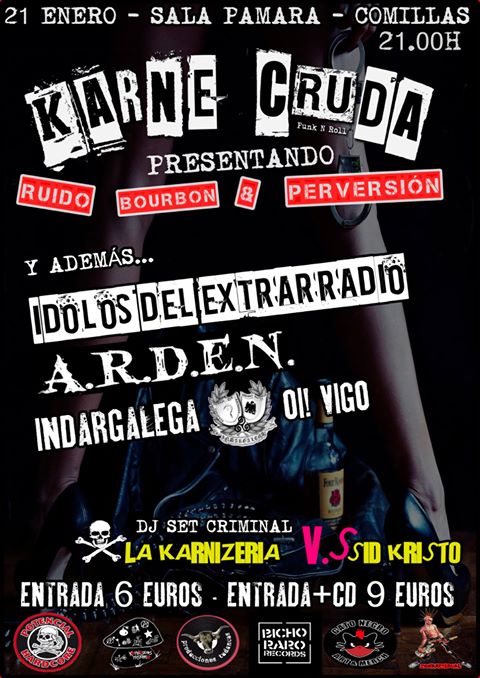 Concierto de Karne Cruda y mucho más en el Pamara de Comillas