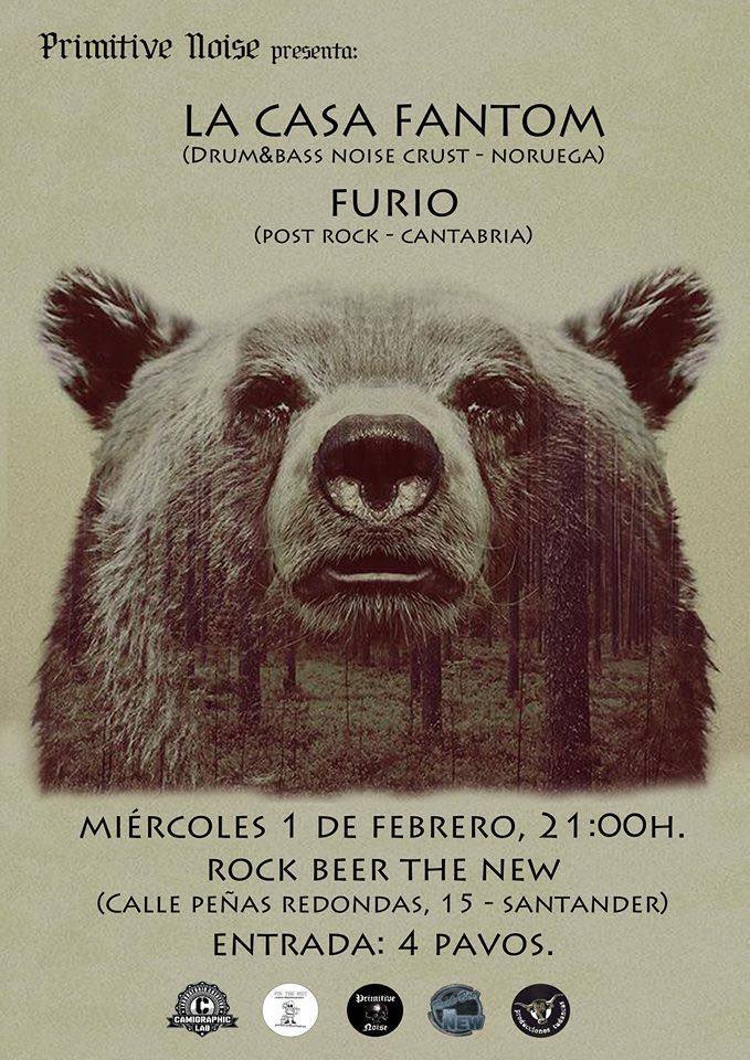 Concierto de La Casa Fantom+Furio en el Rock Beer the New de Santander