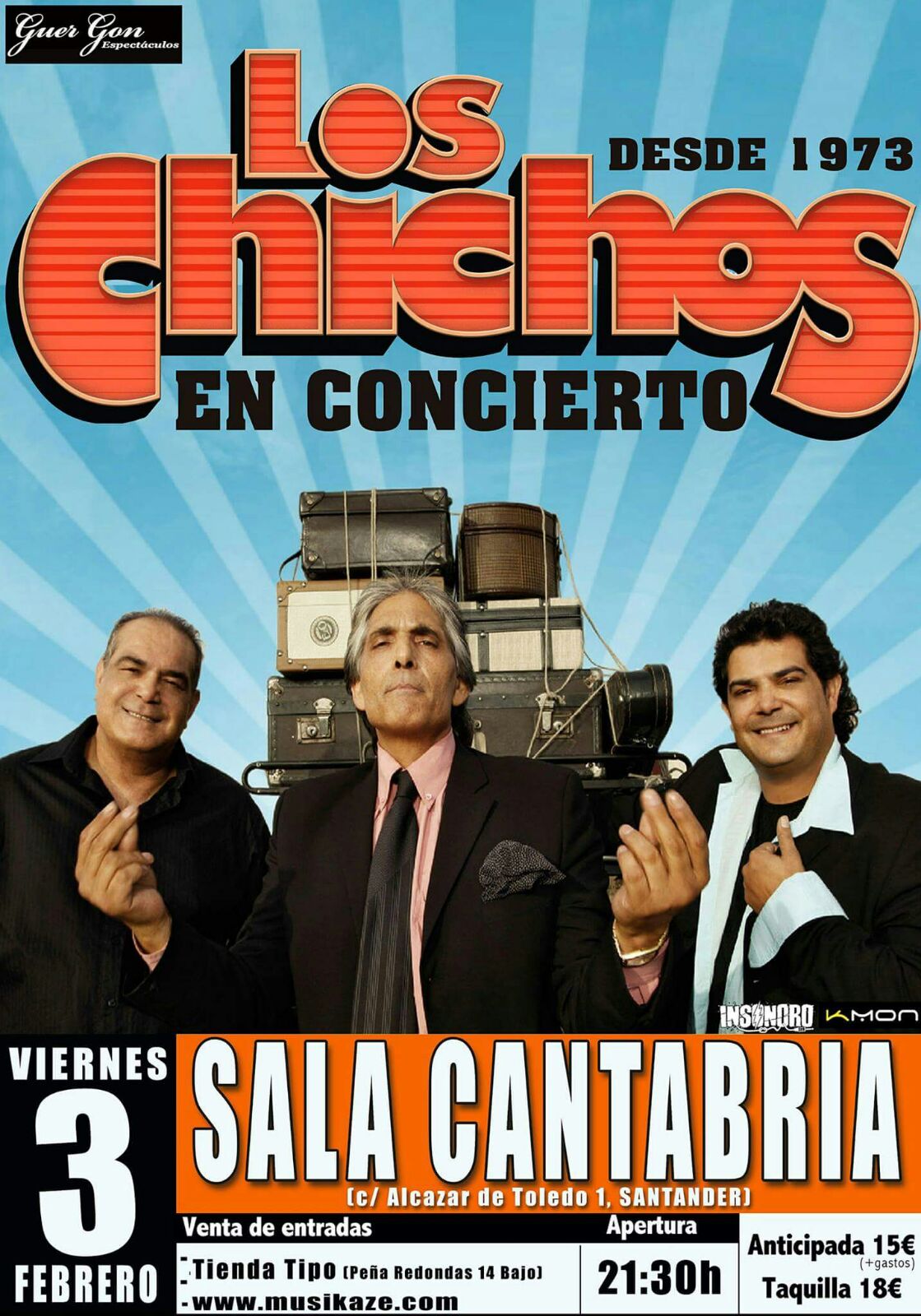 Concierto de Los Chichos en la Sala Cantabria de Santander
